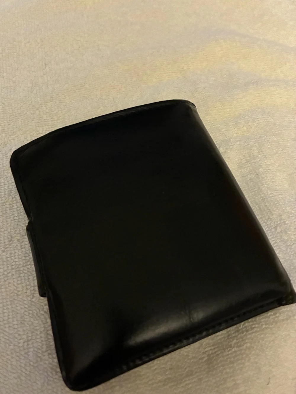 Vintage Celine Bifold Black Leather Wallet - Triomphe Logo
